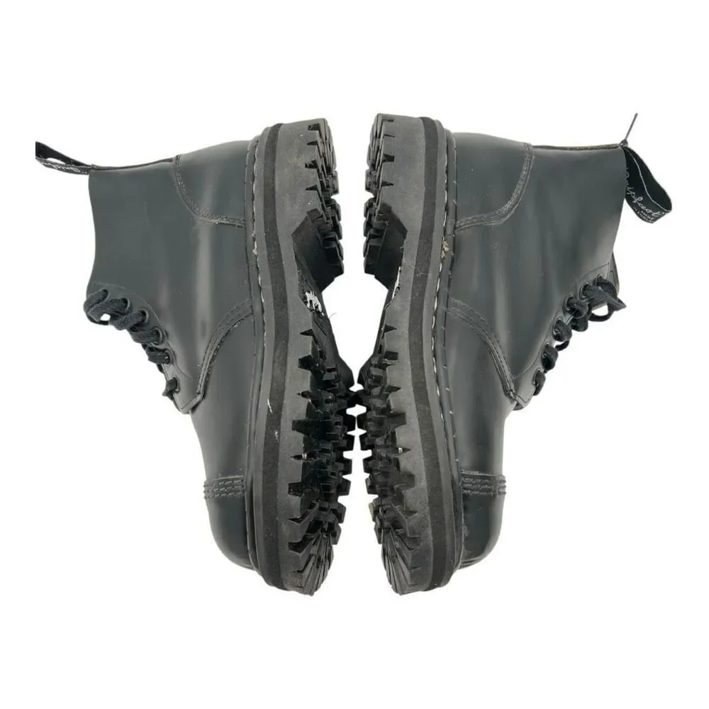 The Original Gripfast Men's Leather Steel Toe Capped Derby Boot Black Size 8